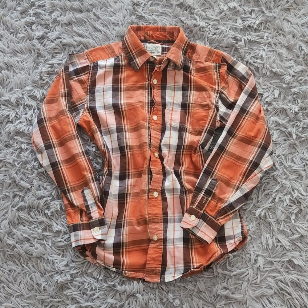 Children's Place Plaid Button-Up